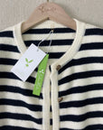 Timeless Striped Sweater Cardigan