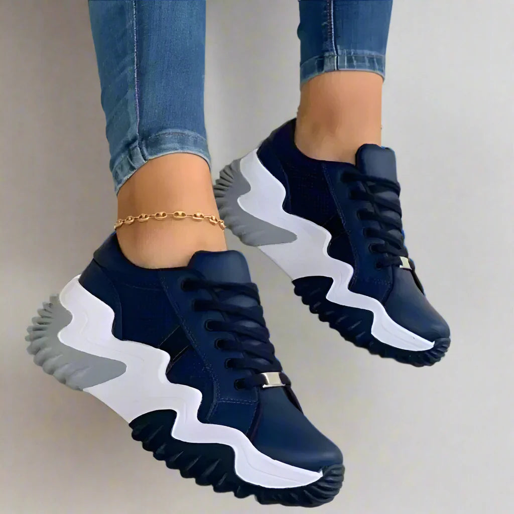 Noelle - Breathable Vulcanized Platform Sneakers