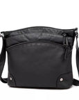 Stylish Leather Shoulder Bag with Modern Design