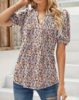 Breathable Short Sleeve Blouse