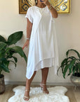 Double Layer Short Sleeve Dress