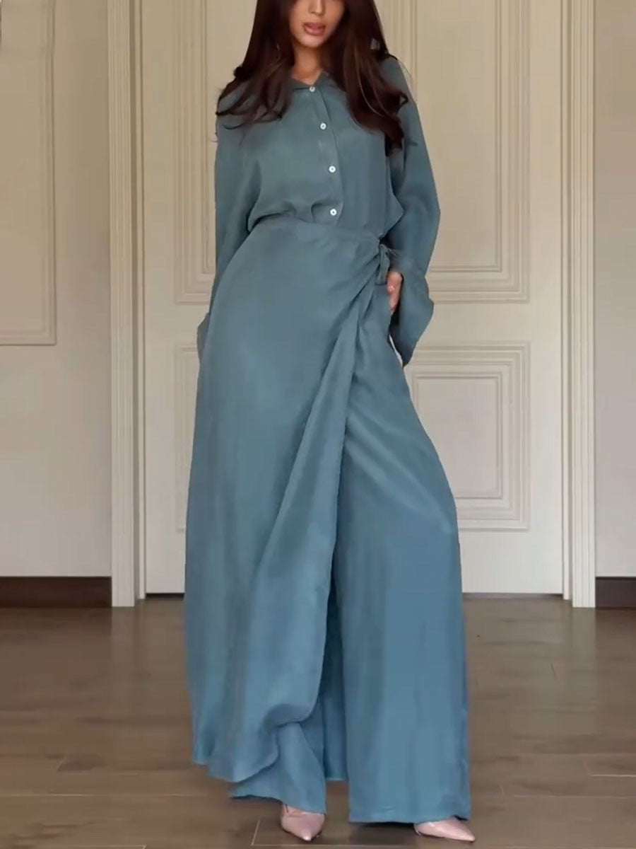 Stylish Shirt and Skirt Pants Co-ord Set