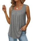 Square Neck Sleeveless T-Shirt