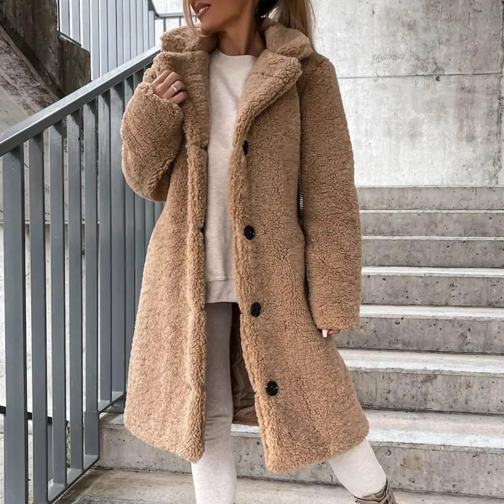 Cozy Women's Longline Wool Coat