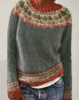 Icelandic Wool Sweater Featuring Lopapeysa Style