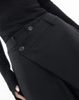 Fashionable asymmetric trousers