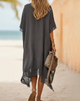 Asymmetrical Lace-Paneled Dress