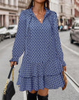Print Long Sleeve Dress