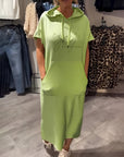 Relaxed Fit Pullover Hoodie Dress