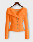 Warm Textured Knit Jacket for Women