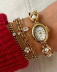 Montale Pearl Face Watch with Sleek Design