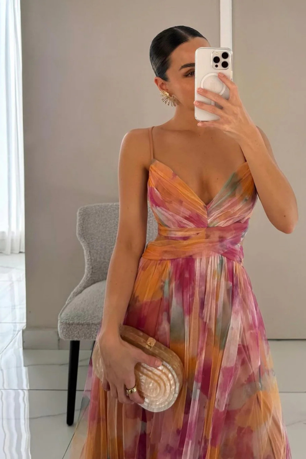 Feminine Sleeveless Maxi Dress For Women