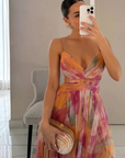Feminine Sleeveless Maxi Dress For Women