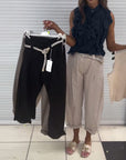 Soft Feel Ruffle Top with Elegant Drape