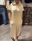 Relaxed Fit Pullover Hoodie Dress