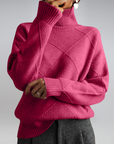 Mary Cozy Turtleneck Knit Sweater