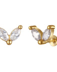Odette Stud and Drop Earrings Set
