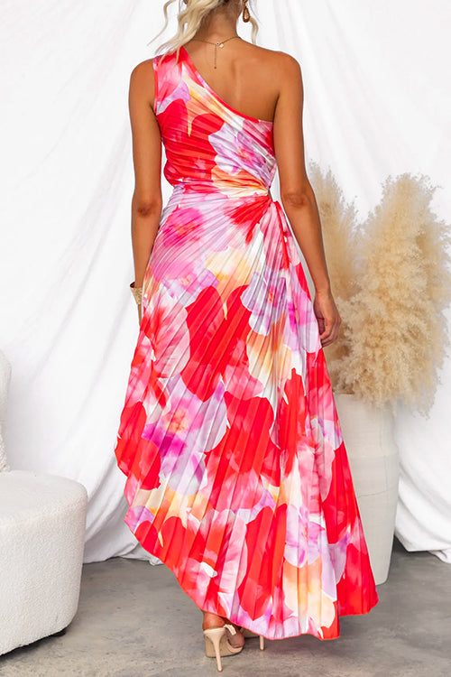 Lightweight Pleated Midi Dress For Summer