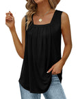 Square Neck Sleeveless T-Shirt