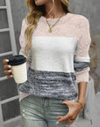 Fashionable Contrasting Color Sweater