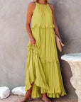 Soft Ruffle Casual Dress – Lightweight, Flowy Summer Style Perfect for Travel & Everyday Elegance