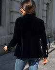 Elegant Velvet Blazer Jacket for Women