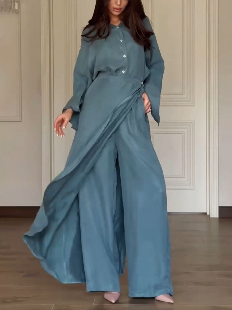 Stylish Shirt and Skirt Pants Co-ord Set