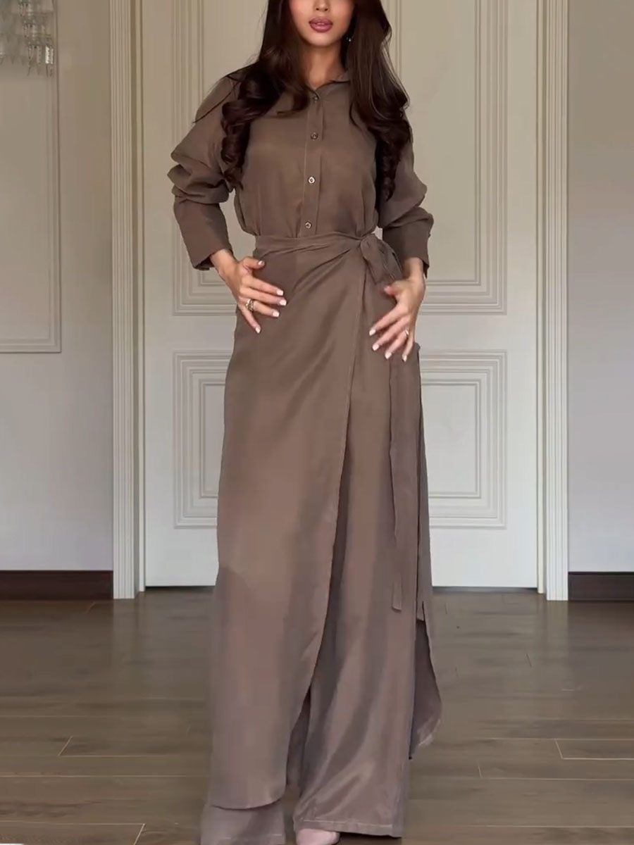 Stylish Shirt and Skirt Pants Co-ord Set