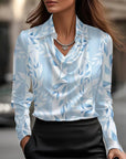 Luxurious Shine Satin Top – Drapey Silhouette for Chic Evenings and Date Nights