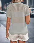 Classic Fit Short Sleeve Knit Top