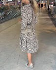 Modern Loud Print Casual Dress