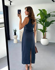 Stylish Sleeveless Midi Dress for Women