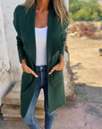 Casual Open Lapel Knit Jacket