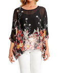 Three-Quarter Sleeve Loose Top