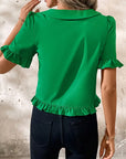 Elegant Short Sleeve Blouse