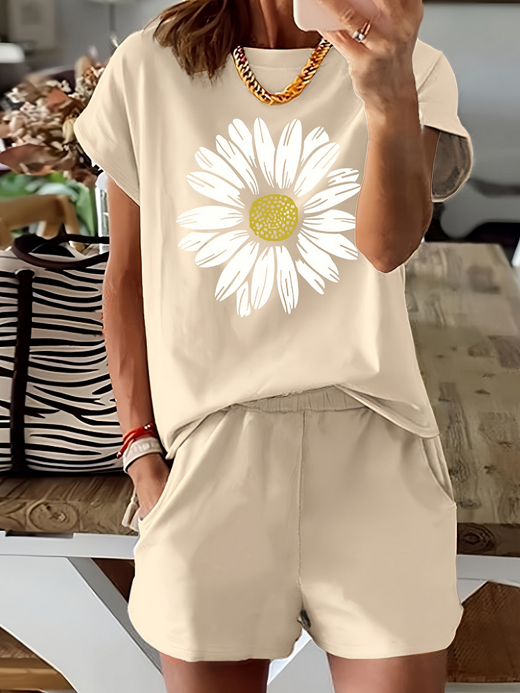 Daisy Print Two-Piece Set