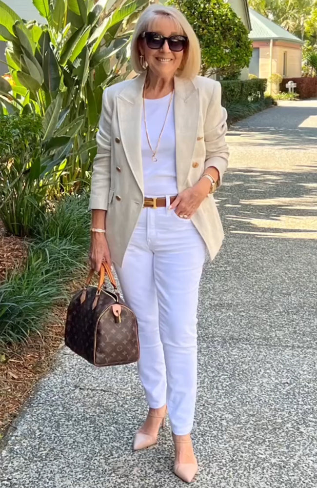 Elegant Brown Blazer Coat