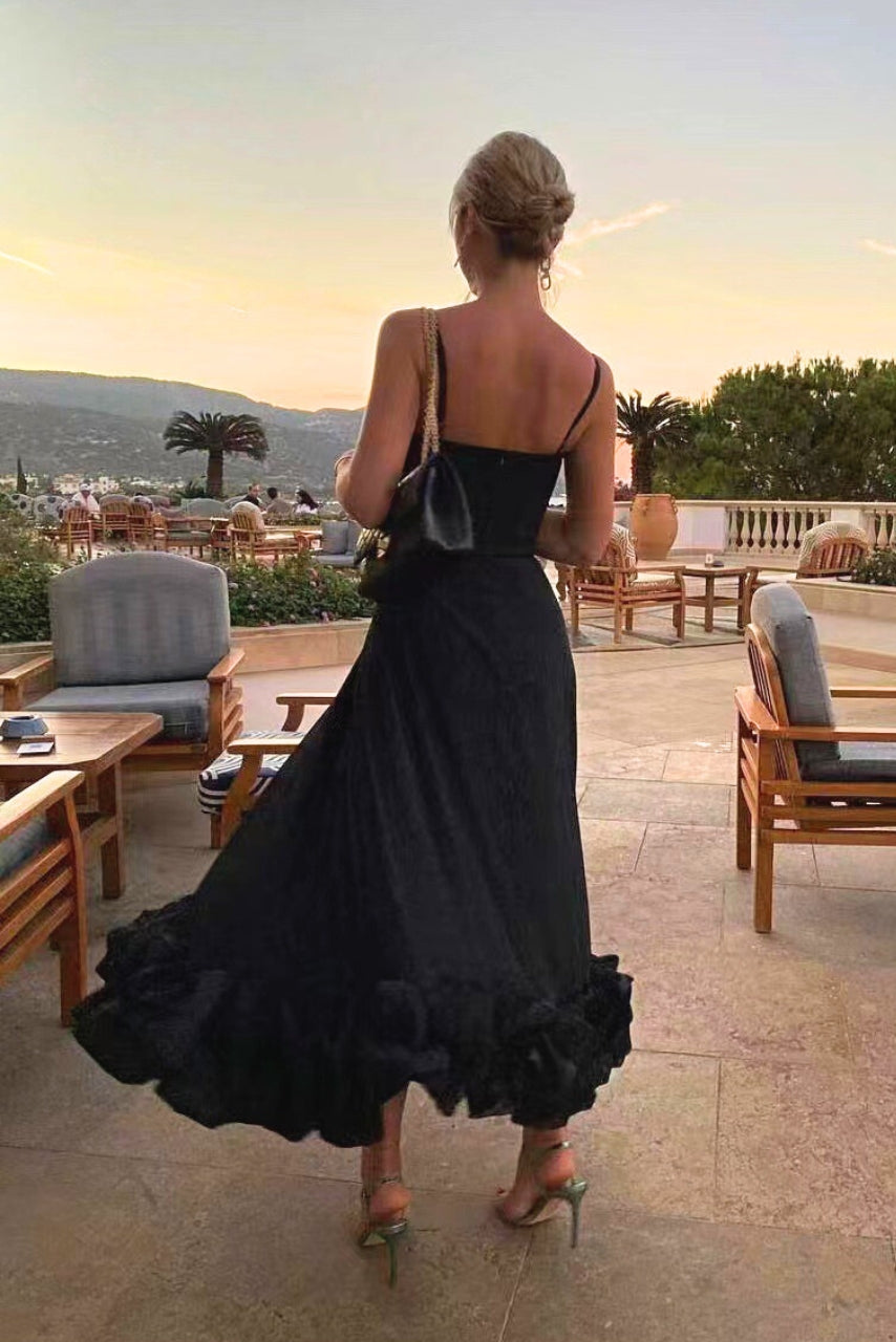 Flowy A-Line Dress With Graceful Fit