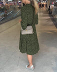 Modern Loud Print Casual Dress