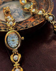 Montale Pearl Face Watch with Sleek Design