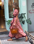 Pink Short Sleeve Maxi Dress