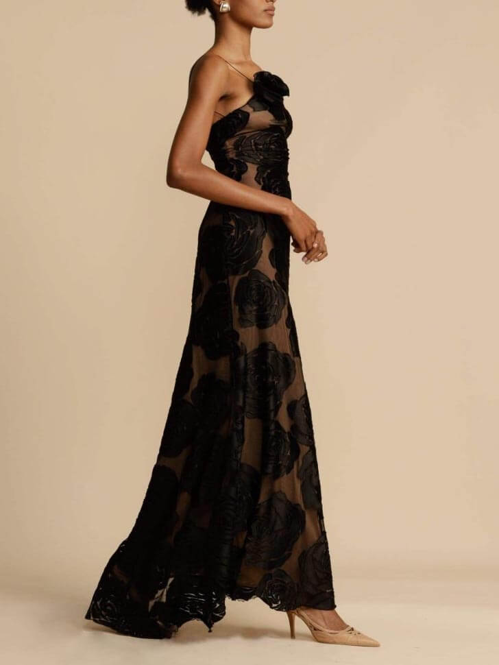 Maxi Dress With Floral Pattern