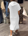 Relaxed Fit Pullover Hoodie Dress