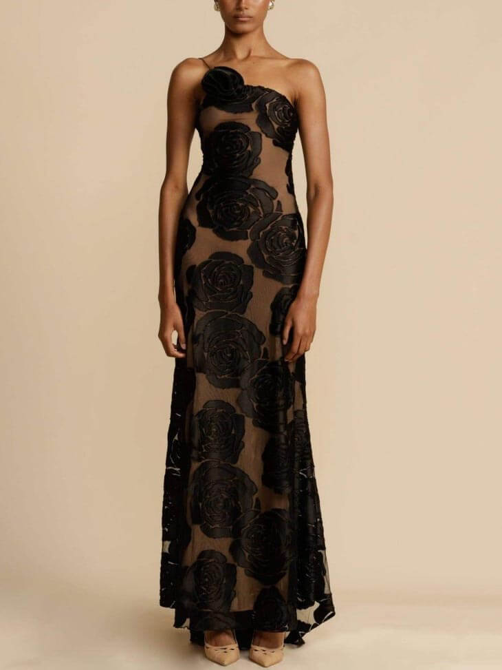 Maxi Dress With Floral Pattern