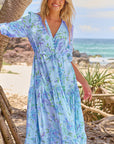 V-Neck Floral Short-Sleeve Dress