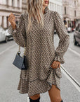 Print Long Sleeve Dress
