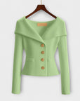 Warm Textured Knit Jacket for Women
