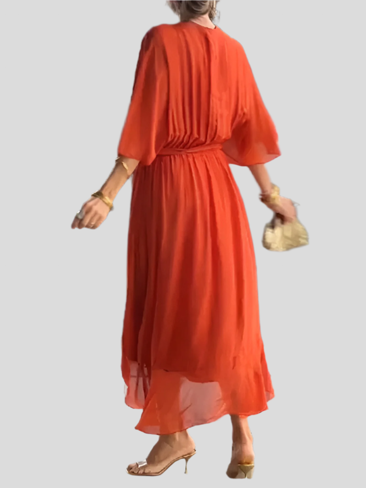Gentle Tiered Ruffle Midi Dress