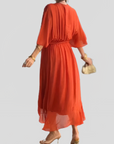 Gentle Tiered Ruffle Midi Dress