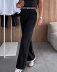 Straight-Leg Casual Pants